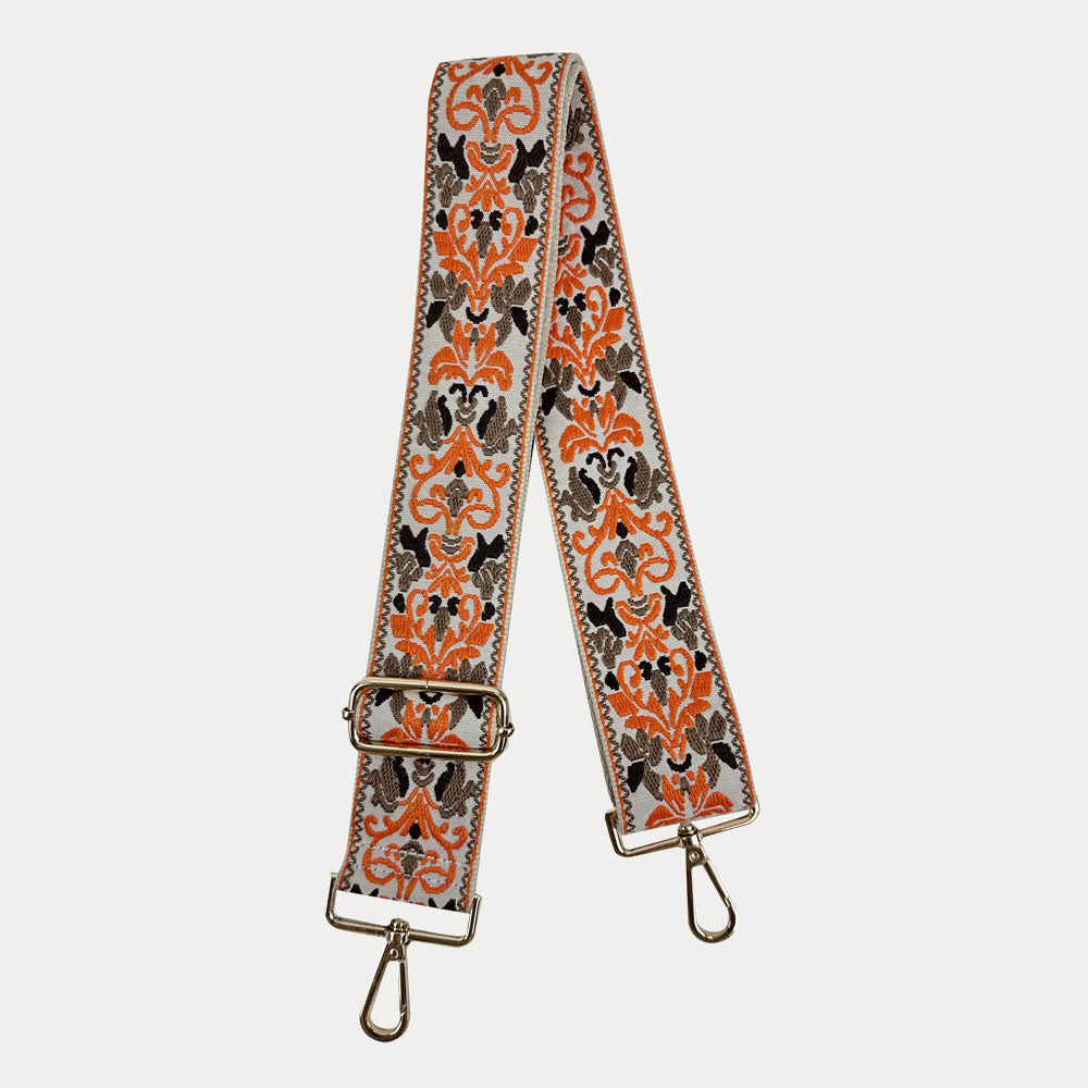 Ah Dorned Floral Embroidered Crossbody Guitar Strap