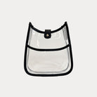 Bailey Clear Messenger Bag with Black Trim