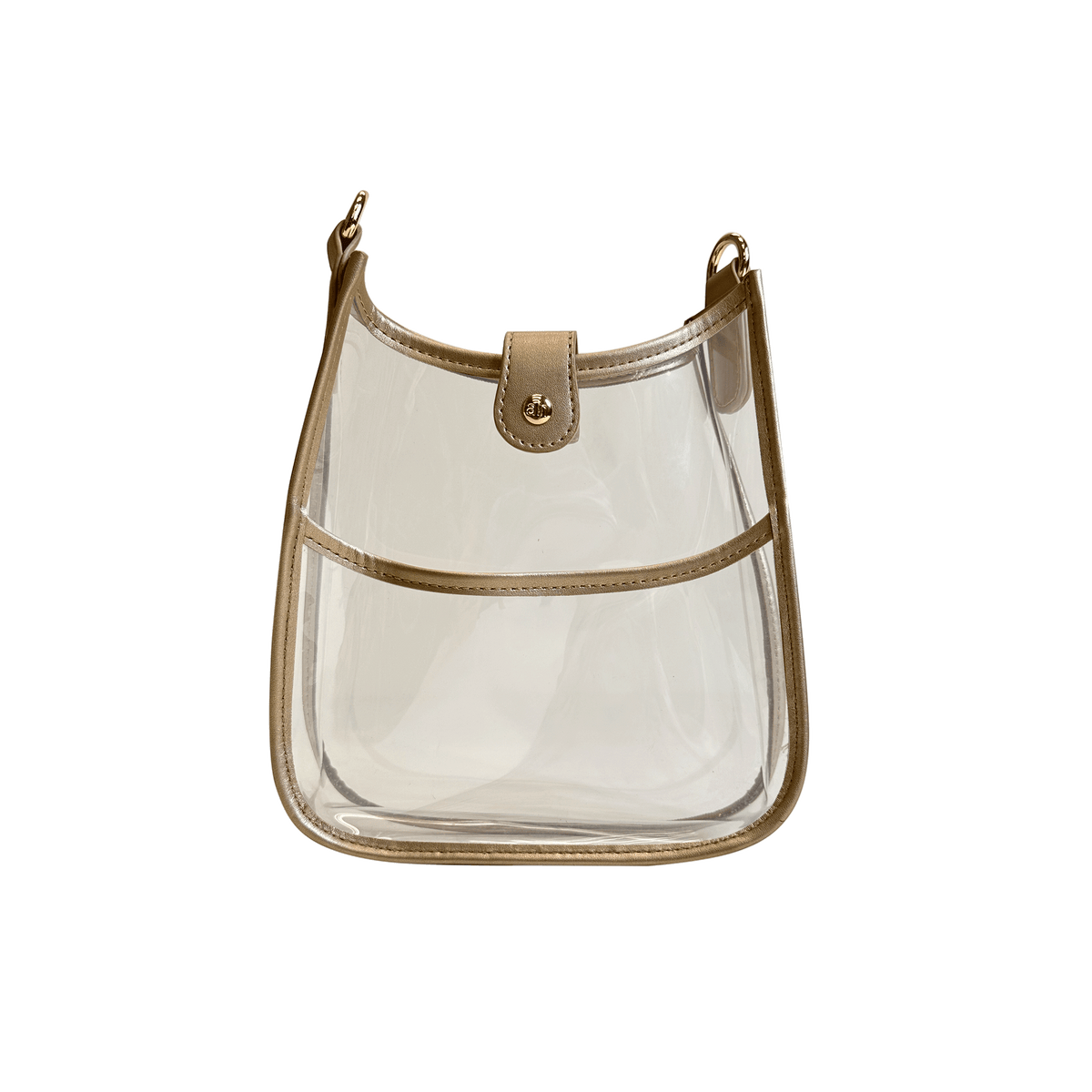 Elbourn Clear Purse for Women, Clear Bag Stadium Approved, See Through  Clear Handbag (2Pack Black+Silver)