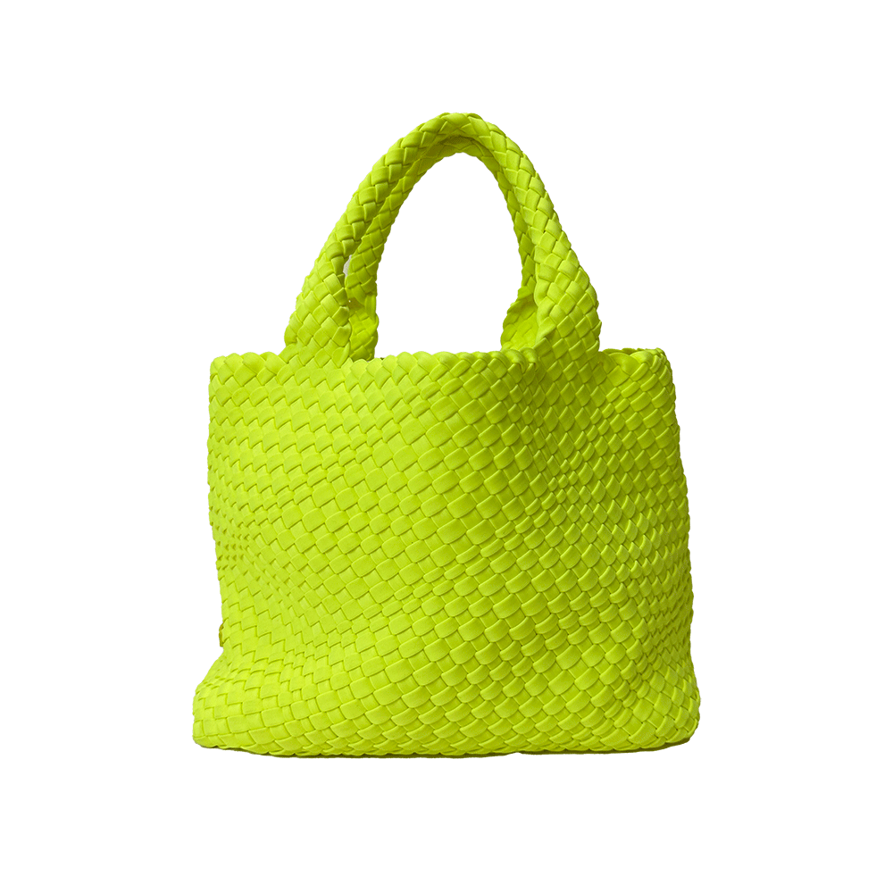 Neon Green Clear Tote Bag Large Tote Handbags with Removable Wide Strap