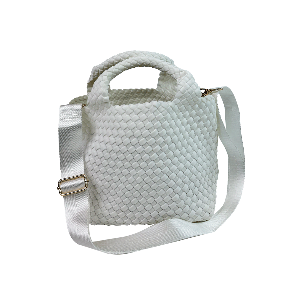 Lucy Small Woven Neoprene Tote – AHDORNED