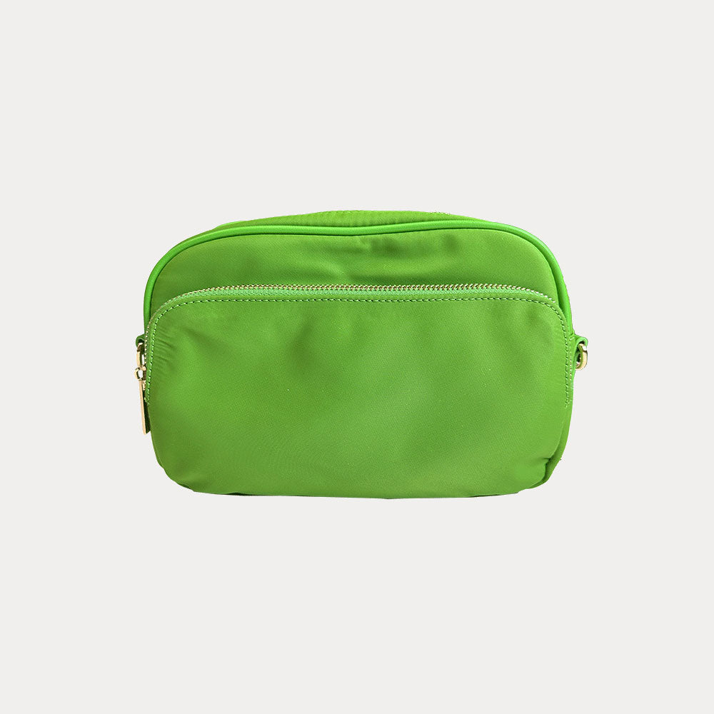 Natalia Nylon Crossbody in Green Apple