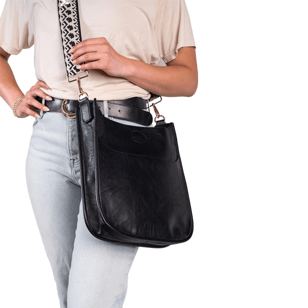 White Vegan Leather Messenger Ah-Dorned Bag (strap sold separately) –  PISTOLS-N-VIXENS
